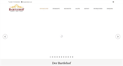 Desktop Screenshot of bartlehof.com