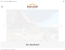 Tablet Screenshot of bartlehof.com